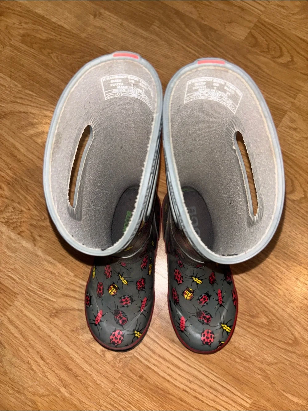 Bogs Kids Gray BUGS Rain Boots
